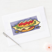 Sticker Rectangulaire Sandwich rempli