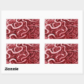 Sticker Rectangulaire Sang et intestins (Feuille)