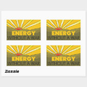 Sticker Rectangulaire Sans Solaire De Guerre (Feuille)