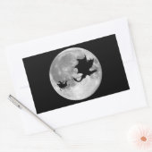 Sticker Rectangulaire Santa Claus Dragon Rider (Enveloppe)