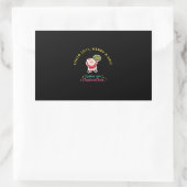 STICKER RECTANGULAIRE SANTA SAYS: MERRY X-MAS (Sac)