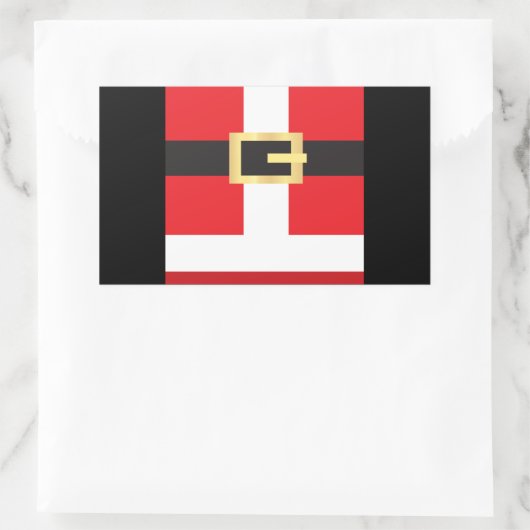 Sticker Rectangulaire Santas Belt (Sac)