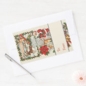 Sticker Rectangulaire Santa's Sleigh Ride: Classic Holiday (Enveloppe)