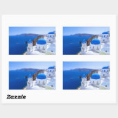 Sticker Rectangulaire Santorin (Feuille)