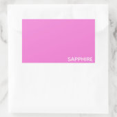 Sticker Rectangulaire Sapphire pink colour (Sac)