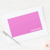 Sticker Rectangulaire Sapphire pink colour (Enveloppe)