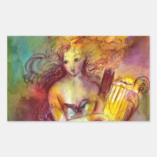 STICKER RECTANGULAIRE SAPPHO, DANSE, MUSIQUE ET POÉSIE