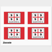 Sticker Rectangulaire Sardaigne (Feuille)