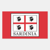 Sticker Rectangulaire Sardaigne (Devant)