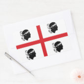 Sticker Rectangulaire sardinia drapeau italie île ethnique (Enveloppe)