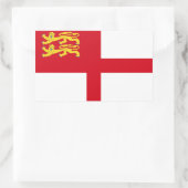 Sticker Rectangulaire Sark Flag (Sac)