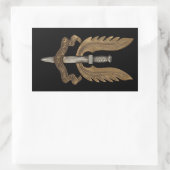Sticker Rectangulaire SAS britannique (Sac)