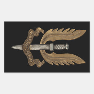 Sticker Rectangulaire SAS britannique
