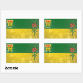 Sticker Rectangulaire Saskatchewan (Feuille)