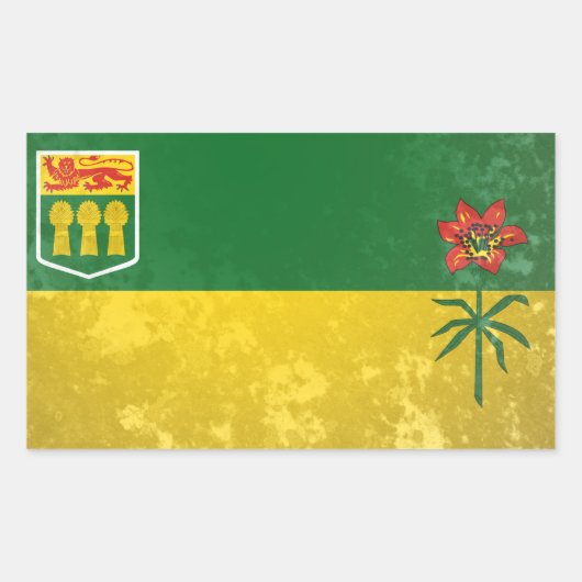 Sticker Rectangulaire Saskatchewan (Devant)