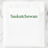 Sticker Rectangulaire Saskatchewan Canada (logo textuel) (Sac)