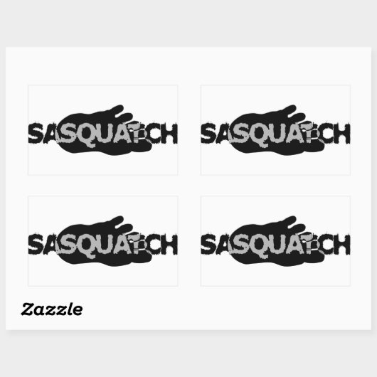 Sticker Rectangulaire Sasquatch (Feuille)