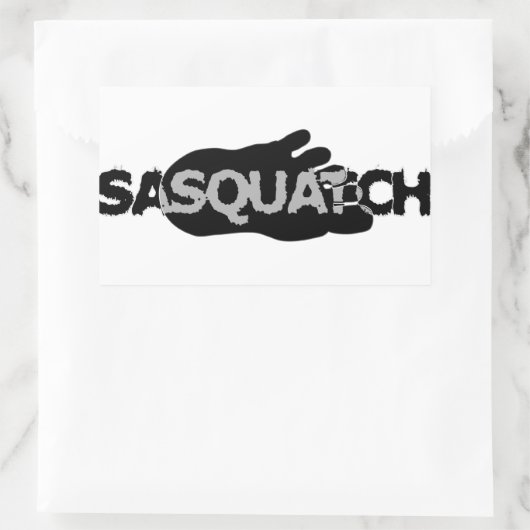 Sticker Rectangulaire Sasquatch (Sac)