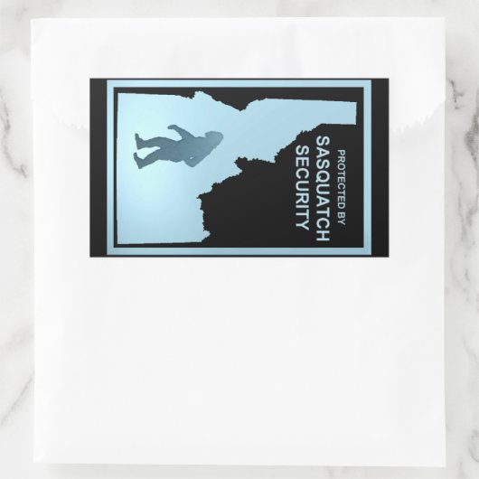 Sticker Rectangulaire Sasquatch Security - Idaho (Sac)