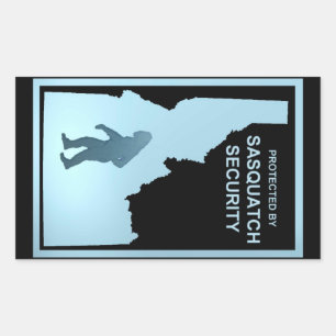 Sticker Rectangulaire Sasquatch Security - Idaho