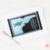 Sticker Rectangulaire Sasquatch Security - Idaho (Enveloppe)