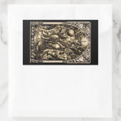 Sticker Rectangulaire Satan Enthroné (Sac)