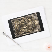Sticker Rectangulaire Satan Enthroné (Enveloppe)
