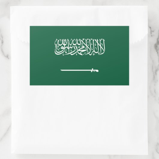 Sticker Rectangulaire Saudi Arabia Flag (Sac)