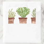 Sticker Rectangulaire Sauge aux herbes, romarin, thym (Sac)