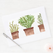 Sticker Rectangulaire Sauge aux herbes, romarin, thym (Enveloppe)