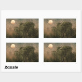 Sticker Rectangulaire Saule au coucher du soleil (Feuille)