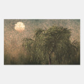 Sticker Rectangulaire Saule au coucher du soleil (Devant)