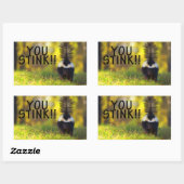Sticker Rectangulaire Saute-toi puant (Feuille)