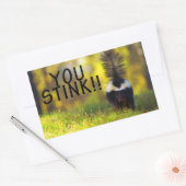 Sticker Rectangulaire Saute-toi puant (Enveloppe)