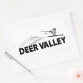Sticker Rectangulaire Sauteur à ski de Deer Valley Utah (Enveloppe)