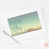 Sticker Rectangulaire Savoir Ne Suffit Pas (Enveloppe)