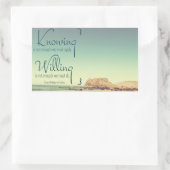 Sticker Rectangulaire Savoir Ne Suffit Pas (Sac)