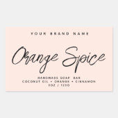 Sticker Rectangulaire Savon moderne cosmétique simple et élégant (Devant)