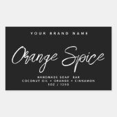 Sticker Rectangulaire Savon moderne simple élégant cosmétiques (Devant)