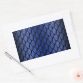 Sticker Rectangulaire Scales de dragon bleu (Enveloppe)