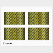 Sticker Rectangulaire Scales Dragon Or (Feuille)