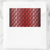 Sticker Rectangulaire Scales Red Dragon (Sac)