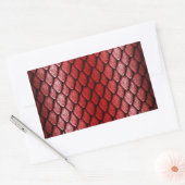 Sticker Rectangulaire Scales Red Dragon (Enveloppe)