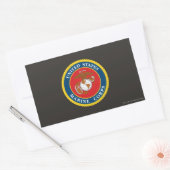 Sticker Rectangulaire Sceau 1 du Corps maritime (Enveloppe)