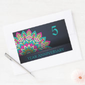 Sticker Rectangulaire Sceau d'enveloppe de 5 ans (Enveloppe)