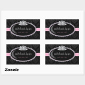 Sticker Rectangulaire Sceau d'enveloppe de boutique classique (Feuille)