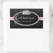 Sticker Rectangulaire Sceau d'enveloppe de boutique classique (Sac)