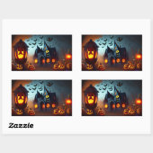 Sticker Rectangulaire Sceau d'enveloppe de la maison hantée (Feuille)
