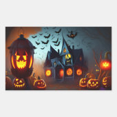 Sticker Rectangulaire Sceau d'enveloppe de la maison hantée (Devant)