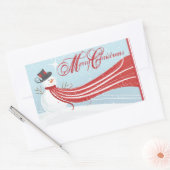 Sticker Rectangulaire Sceau d'enveloppe de Noël (Enveloppe)